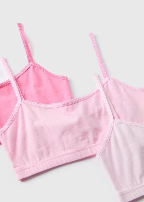 5 Pack Pink Crop Tops (6-13yrs) - 6-7 Yrs Image 2