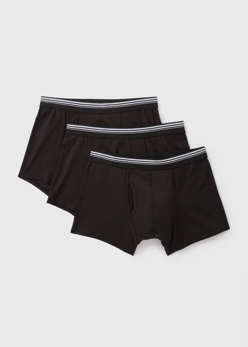 3 Pack Black Keyhole Boxers - XS Image 1