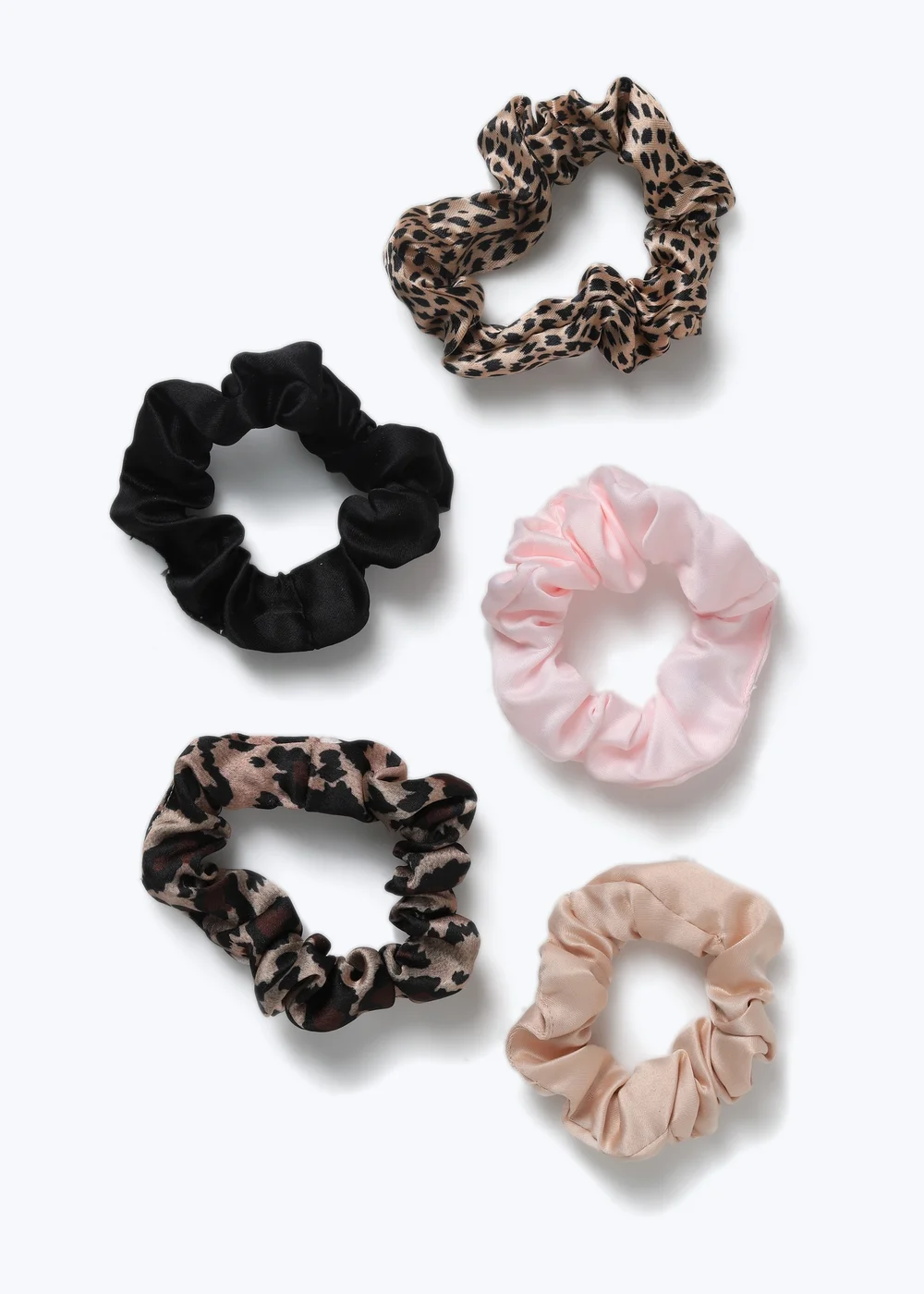 Muse Animal Print Five Pack Scrunchies - One Size Image 2