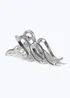 Muse Silver Metal Squiggle Claw Clip - One Size Image 2
