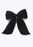 Muse Black Sparkle Bow Clip - One Size Image 1