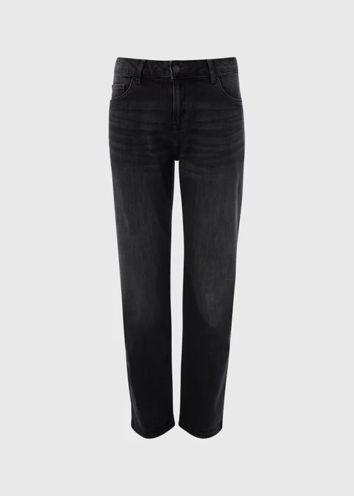 Black Wash Relaxed Fit Jeans - 32 R Image 4