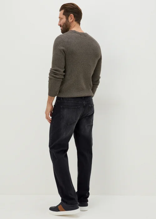 Black Wash Relaxed Fit Jeans - 32 R Image 2