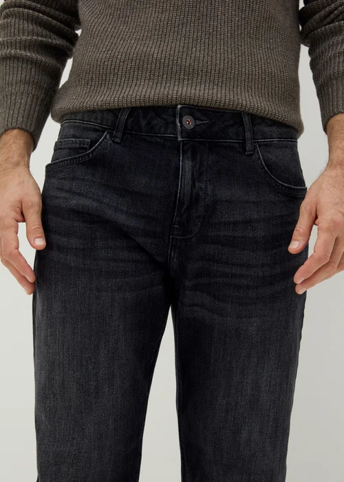 Black Wash Relaxed Fit Jeans - 32 R Image 3