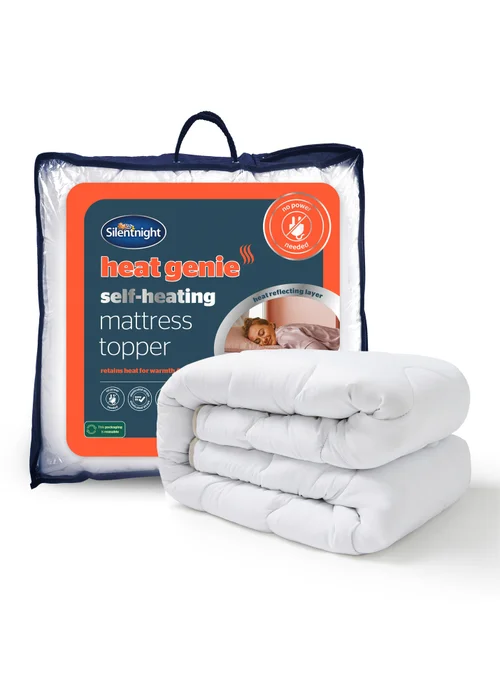 Silentnight White Heating Mattress Topper - Single Image 1