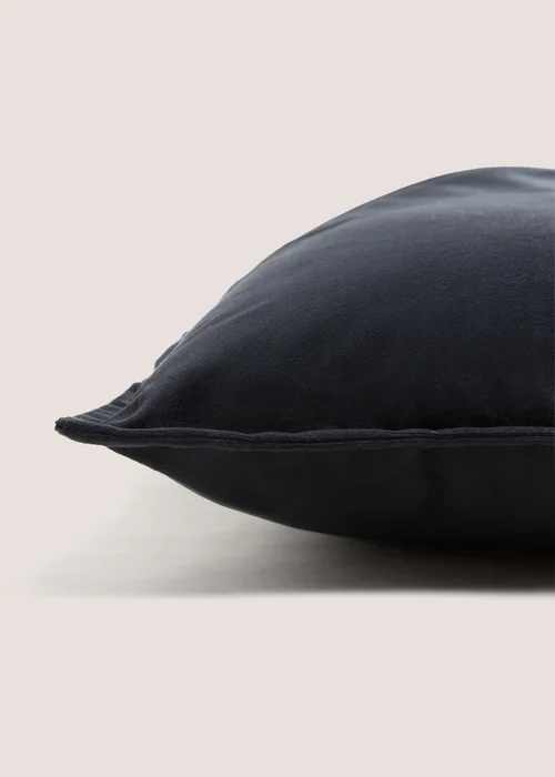 Black Velvet Cushion Image 2