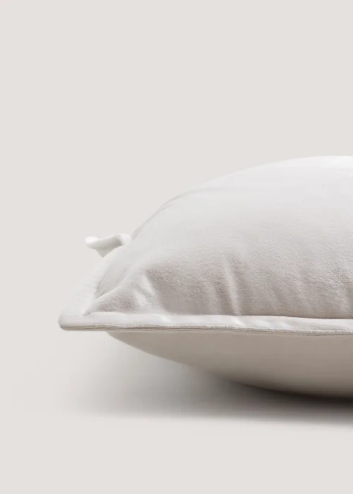 Beige Velvet Cushion Image 2