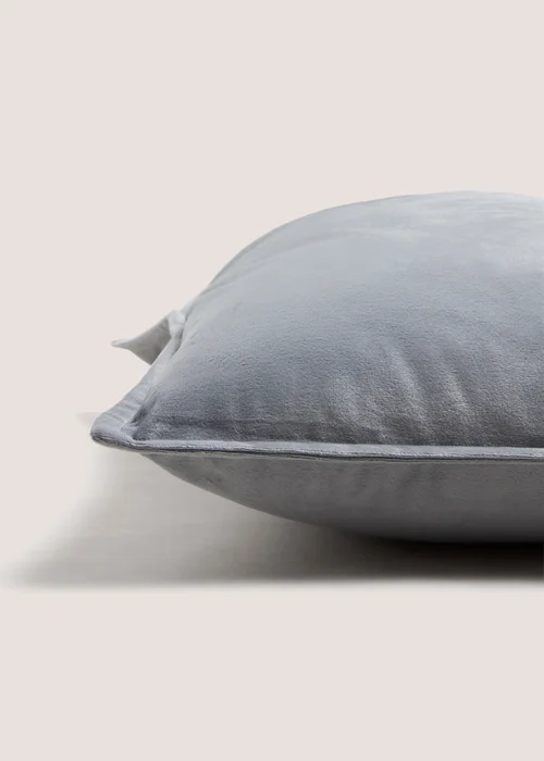 Grey Velvet Cushion Image 2