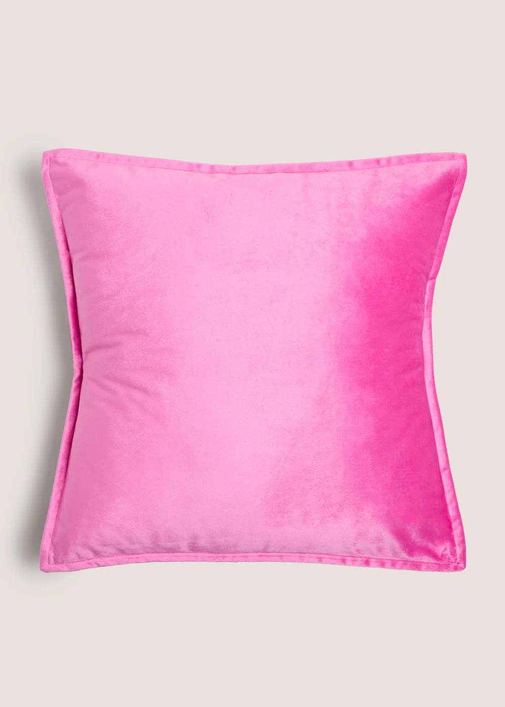Pink Velvet Cushion Image 1