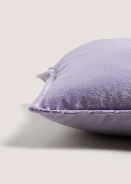 Lilac Velvet Cushion Image 2