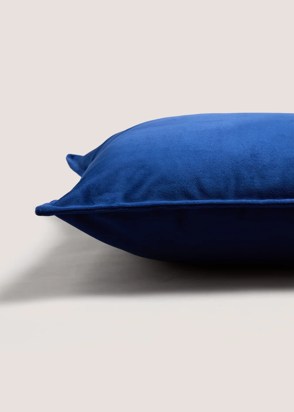 Large Navy Velvet Cushion (55cm x 55cm) Image 2