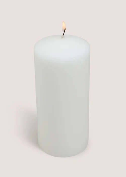 White Church Medium Candle Image 1