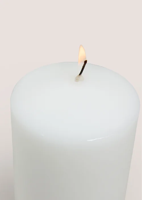 White Church Medium Candle Image 2