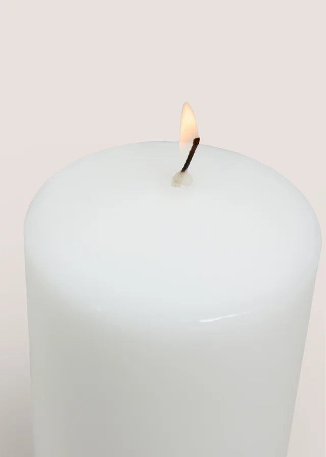 White Church Medium Candle