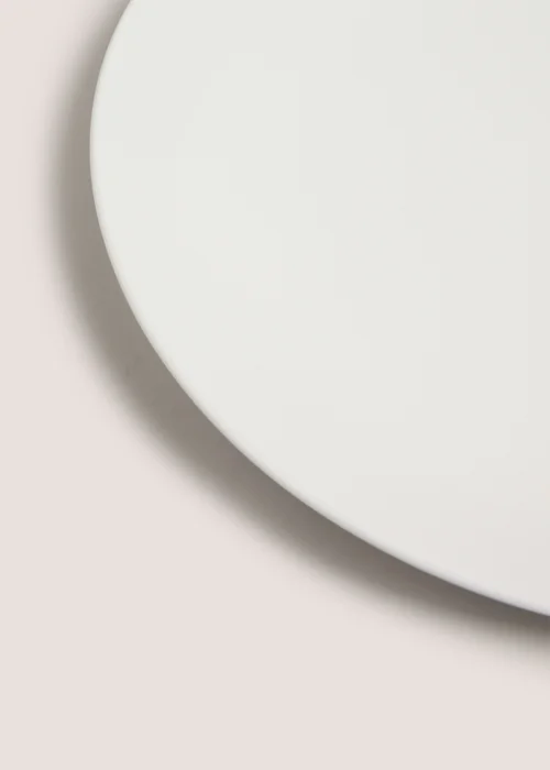 White Coupe Dinner Plate Image 2