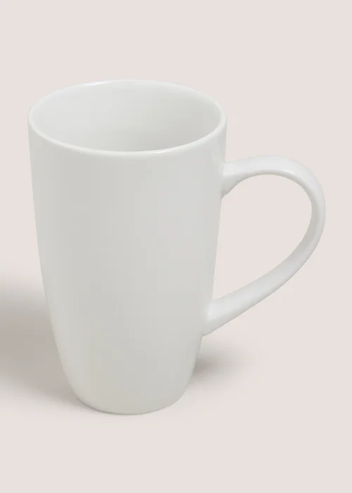 White Coupe Latte Mug Image 1