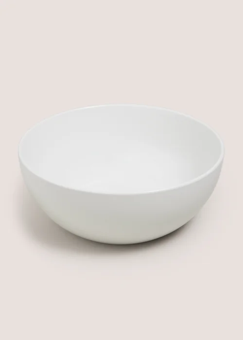 White Coupe Serving Bowl Image 1