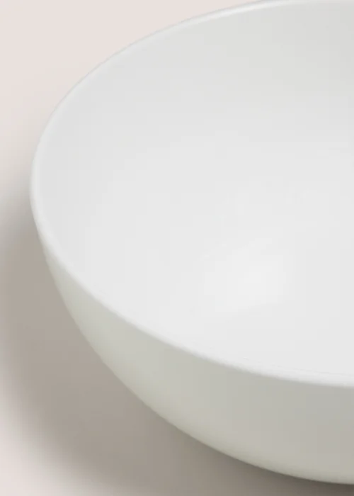 White Coupe Serving Bowl Image 2