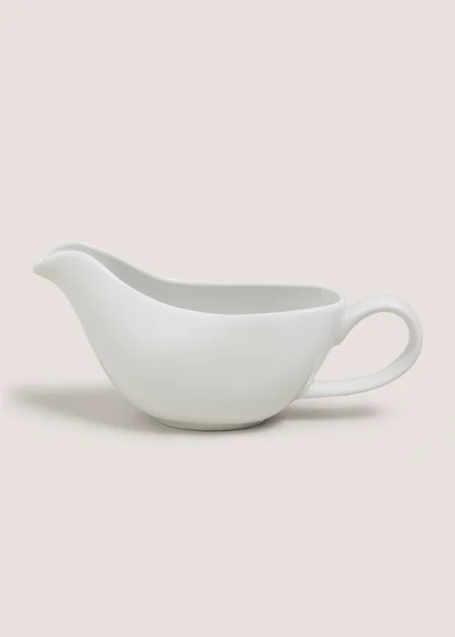White Gravy Boat Jug Image 1