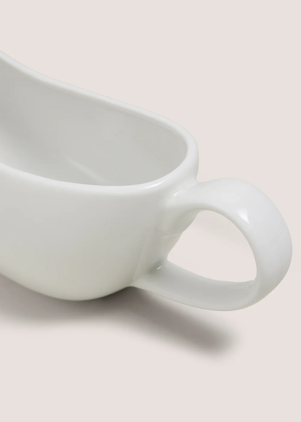 White Gravy Boat Jug Image 2