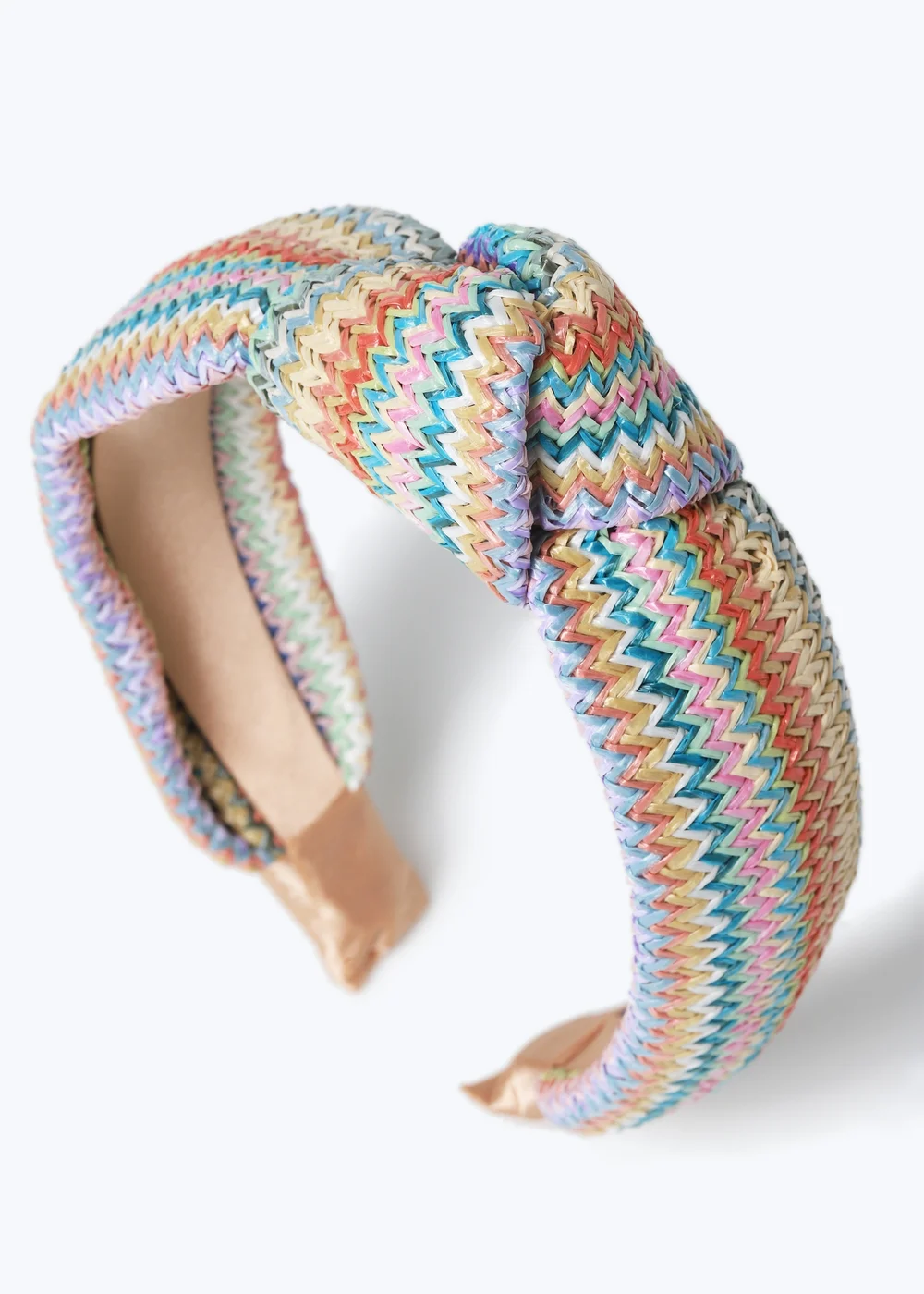 Muse Rainbow Raffia Headband - One Size Image 1