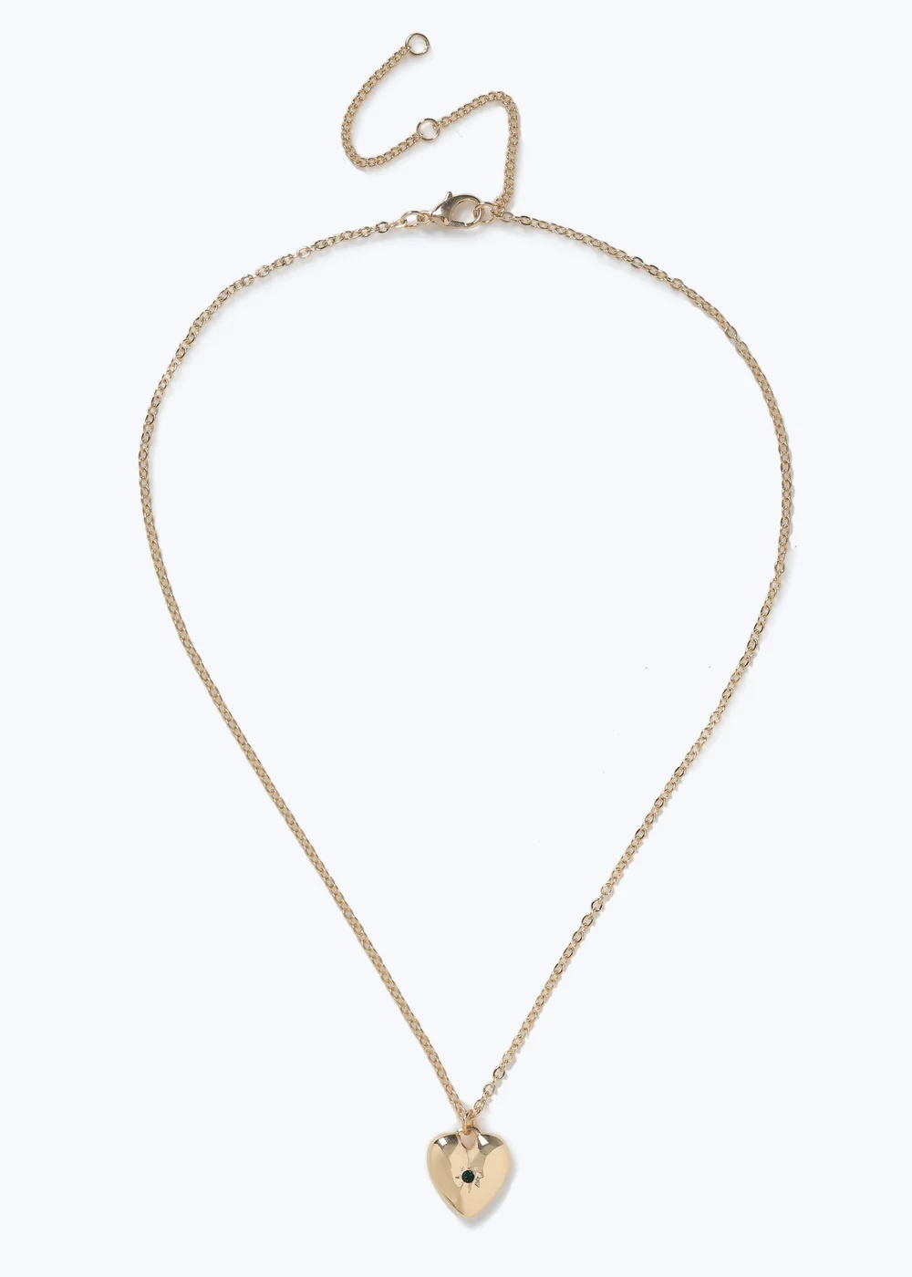 Muse May Birthstone Heart Pendant Necklace - One Size Image 1