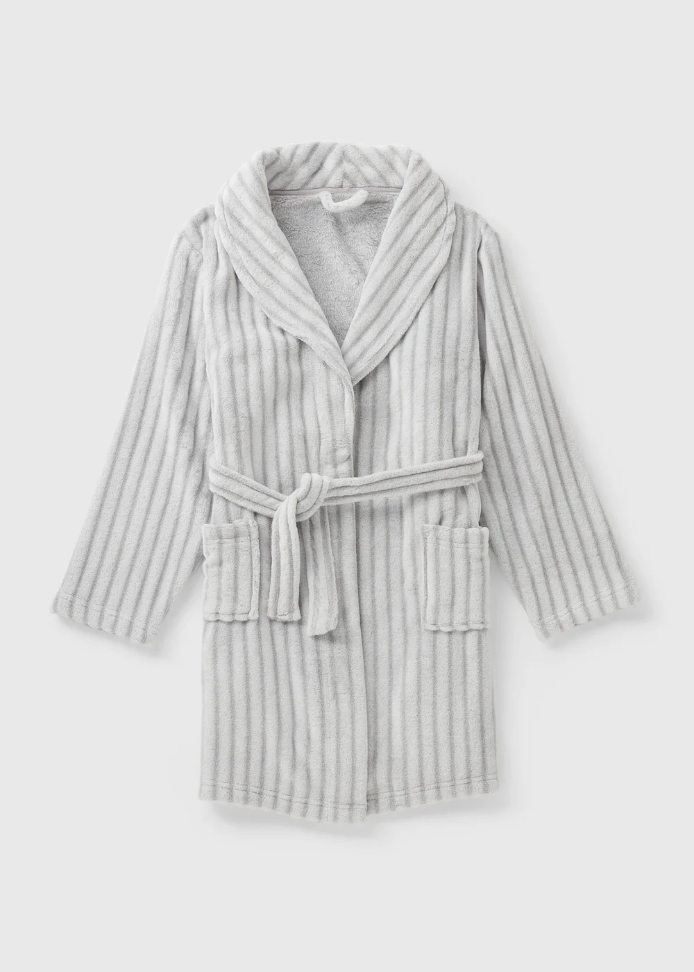 Kids Grey Fleece Dressing Gown (1-13yrs) - 1 half year to 2 Image 1