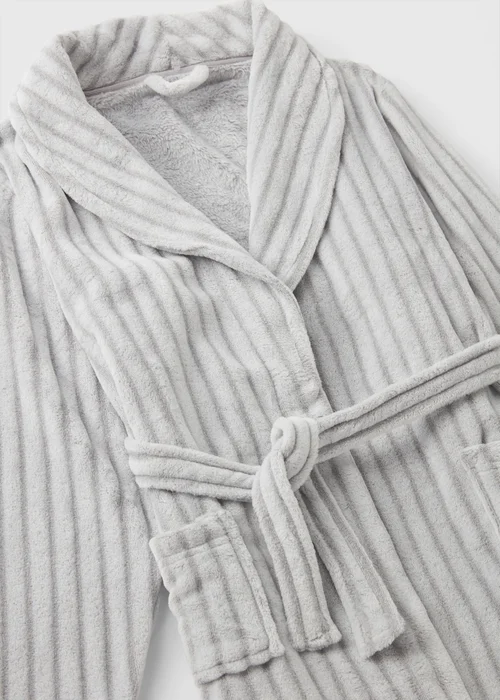Kids Grey Fleece Dressing Gown (1-13yrs) - 1 half year to 2 Image 2