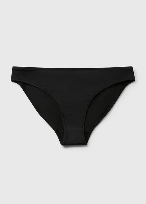 Black High Leg Bikini Bottoms - 6 Image 3