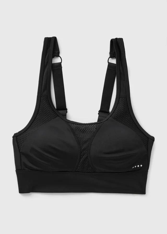 Souluxe Black Racer Back Sports Bra