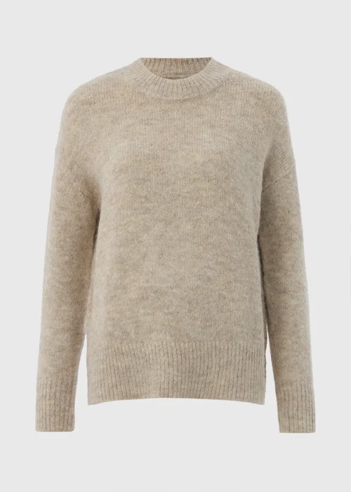 Beige Crew Neck Jumper - XS Image 4