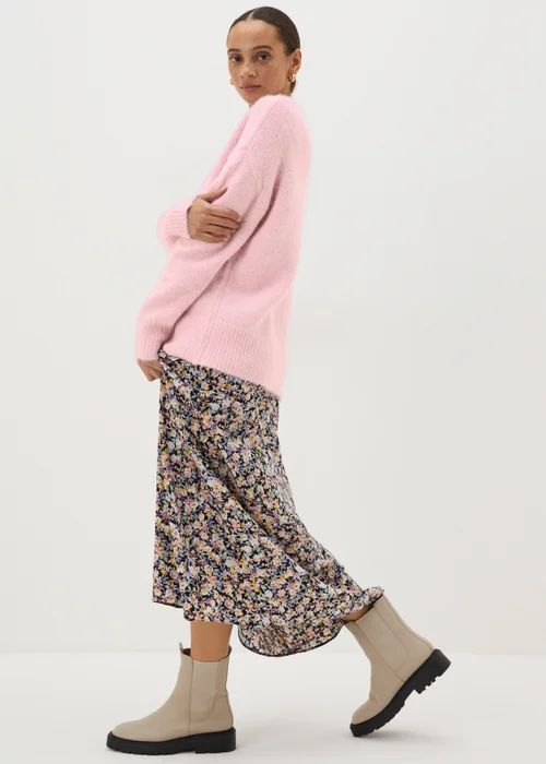 Pink Crew Neck Jumper - XS Image 1