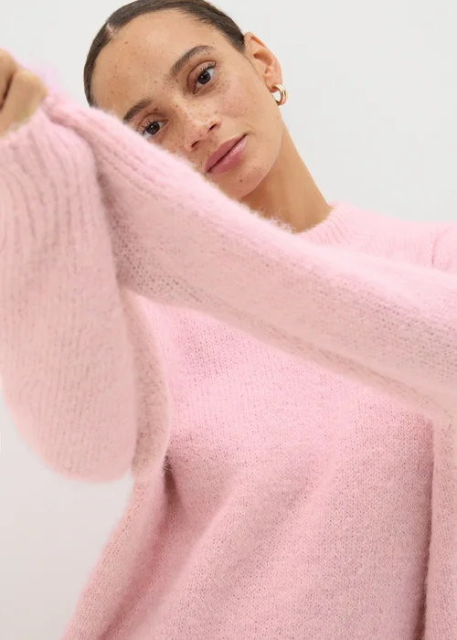 Pink Crew Neck Jumper - XS Image 3