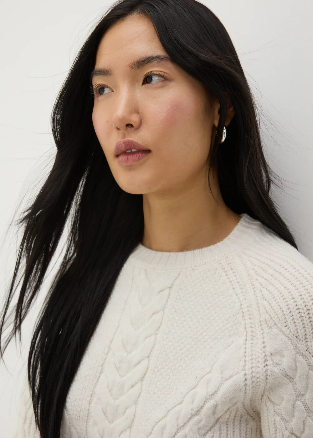 Cream Cable Knit Jumper - XS Image 3