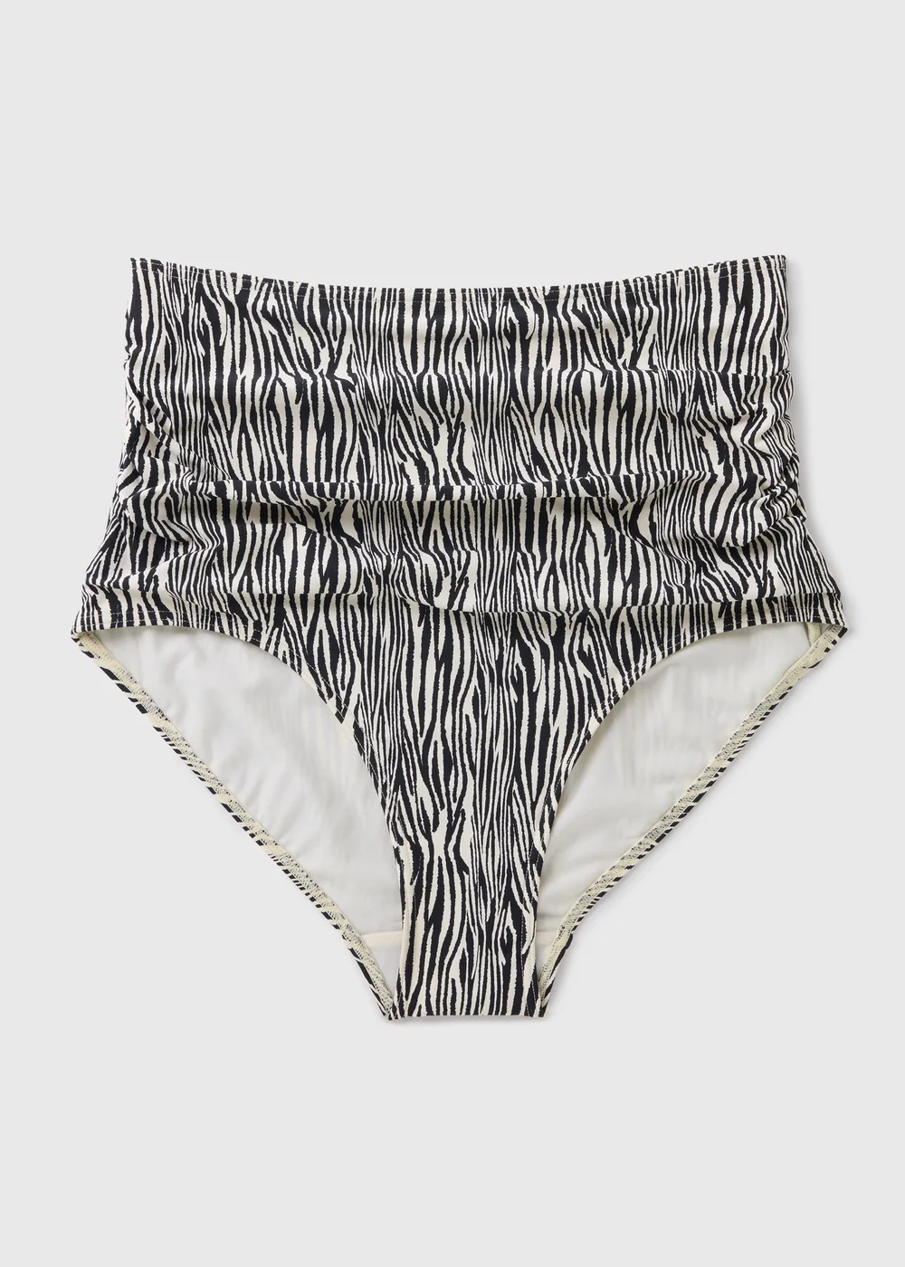 Brown Zebra Print Shapewear Bikini Bottoms - 10 Image 3