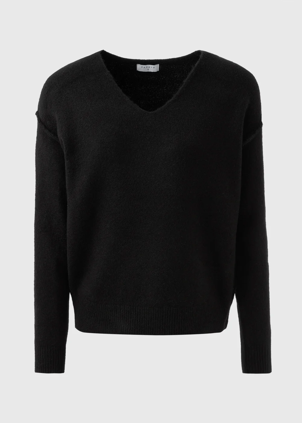 Black V-Neck Jumper - XS Image 4