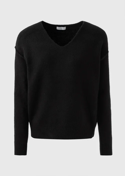 Black V-Neck Jumper - XS Image 4