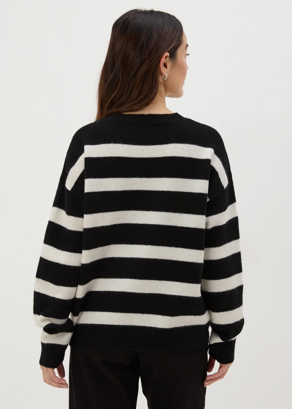 Black Stripe Soft Jumper - XS Image 3