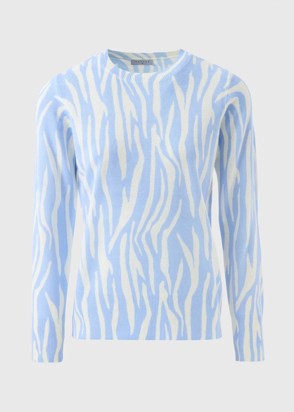 Blue Soft Zebra Print Jumper - 8 Image 4