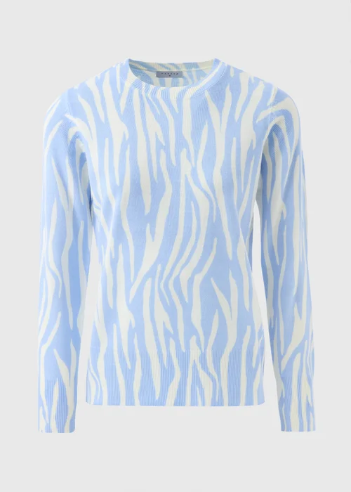 Blue Soft Zebra Print Jumper - 8 Image 4