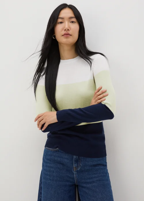 Green Soft Stripe Jumper - 8 Image 1