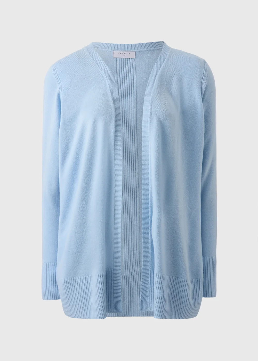 Pale Blue Ribbed Cardigan - 8 Image 4