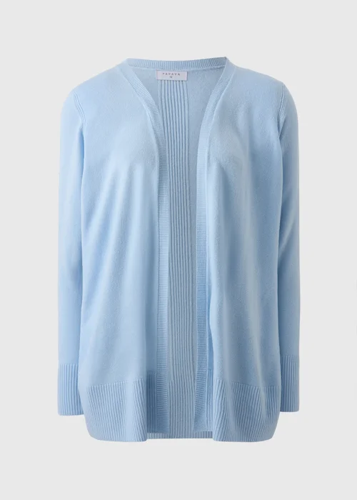 Pale Blue Ribbed Cardigan - 8 Image 4