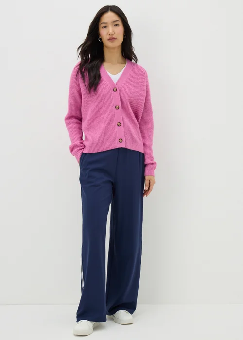 Pink V-Neck Cardigan - XS Image 3
