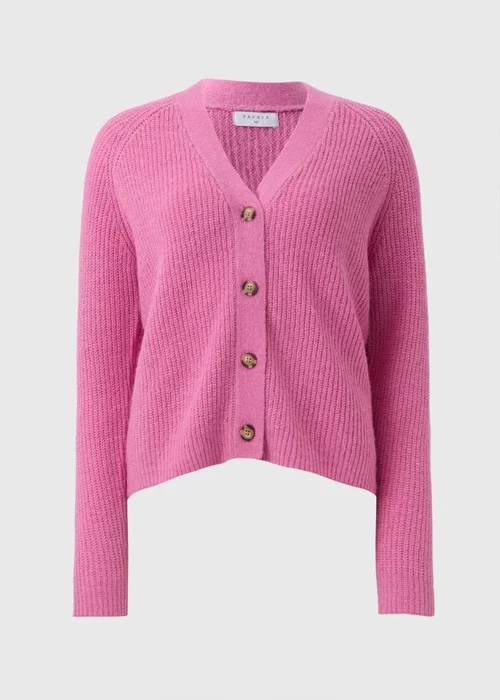 Pink V-Neck Cardigan - XS Image 4