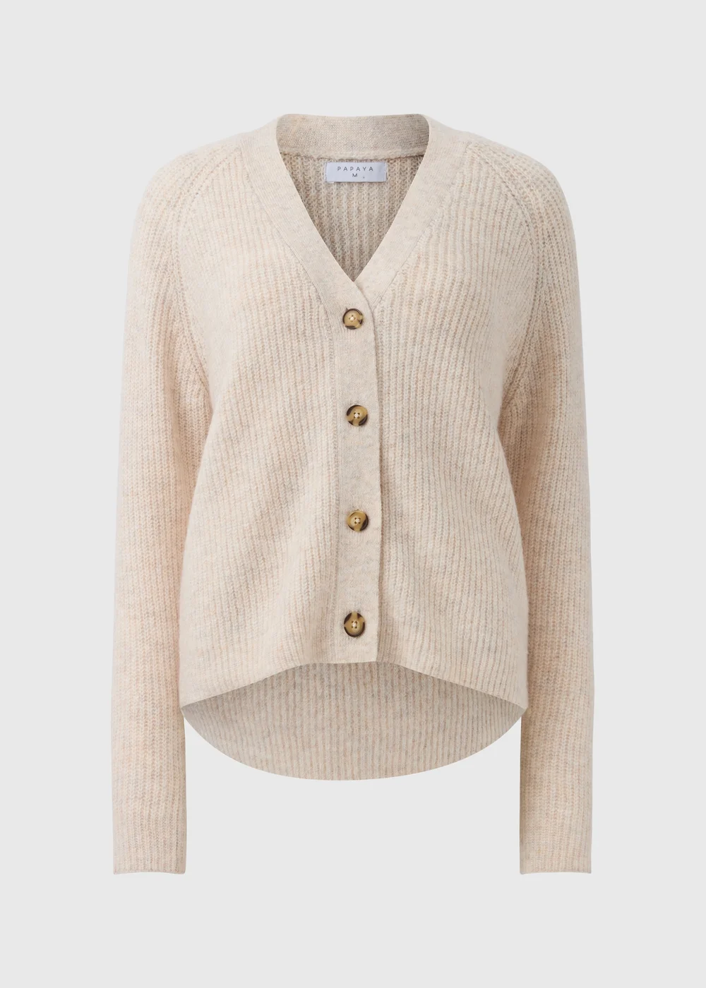Cream V-Neck Cardigan - XS Image 4