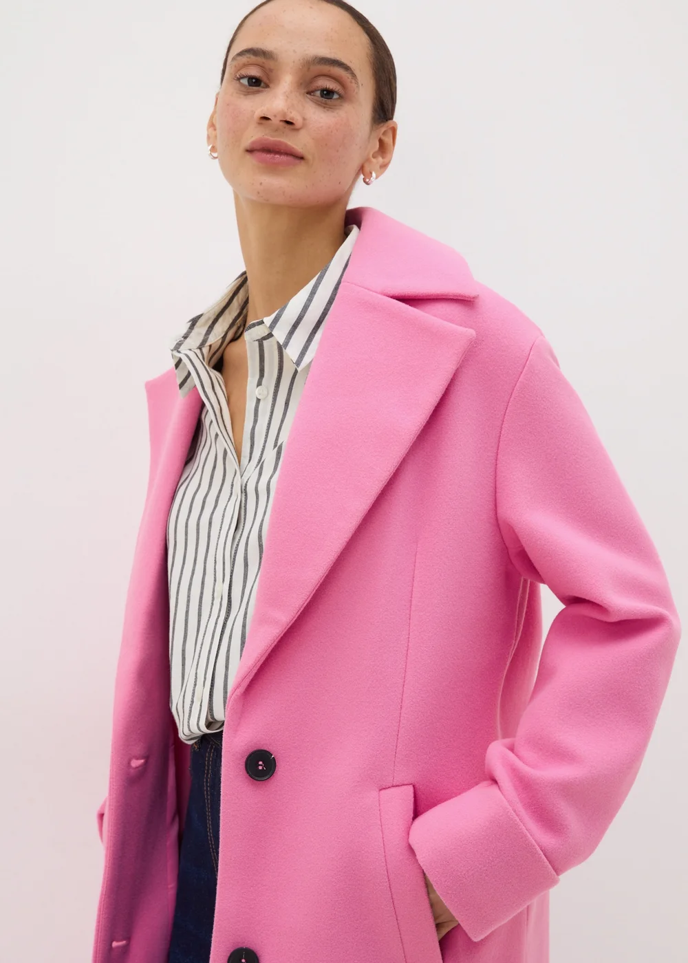 Pink Tailored Coat - 8 Image 2
