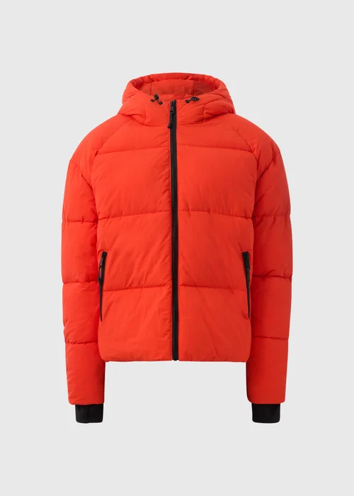 Red Technical Short Padded Coat - 8 Image 4