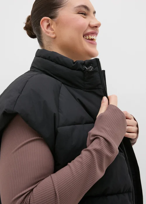 Black Technical Padded Gilet - 8 Image 2