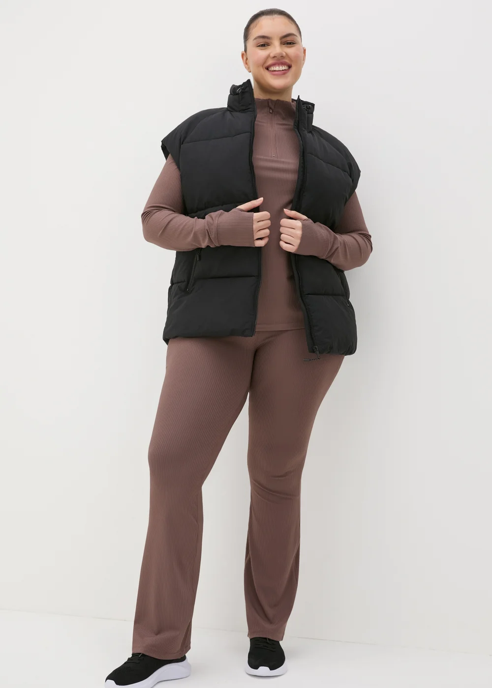 Black Technical Padded Gilet - 8 Image 3